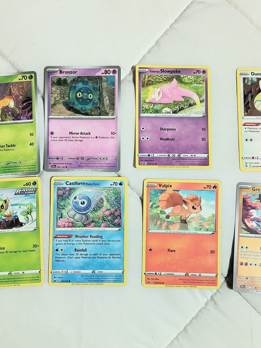 Pokemon TCG Card Lot Of 8 Deerling, Grookey, Great Tusk & More     PM 1
